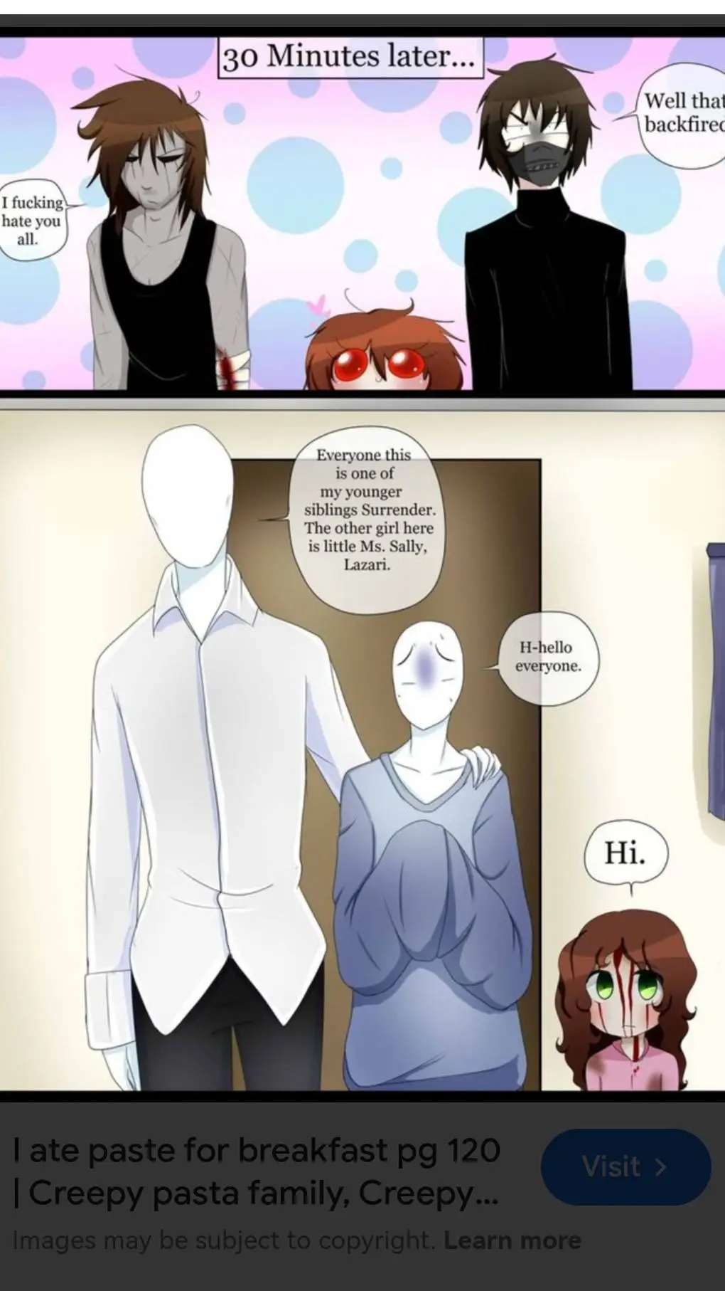 ai character: The creppypasts:]  background