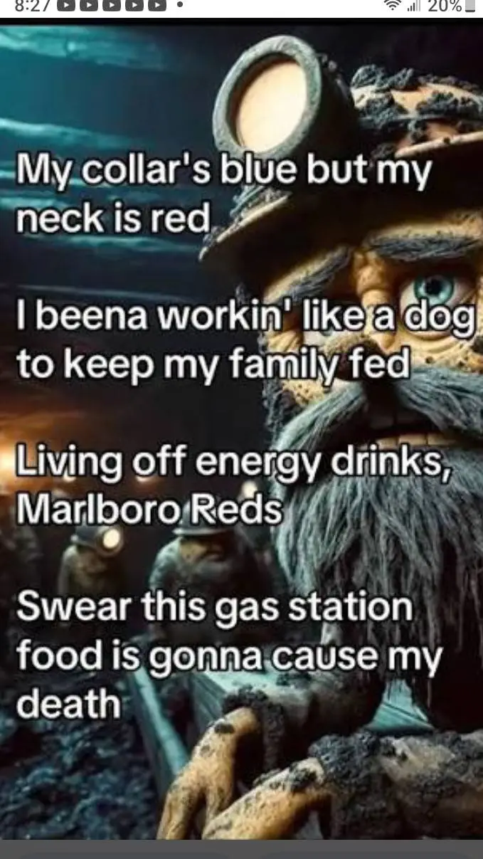 ai character: red neck sponge background