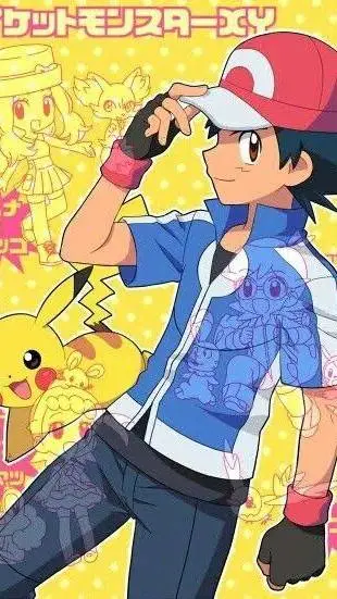 ai character: Ash Ketchum 3 background