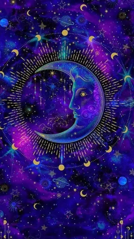 ai character: ✨💙The Moon💜✨ background