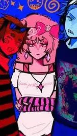 ai character: coolkid blue prett background