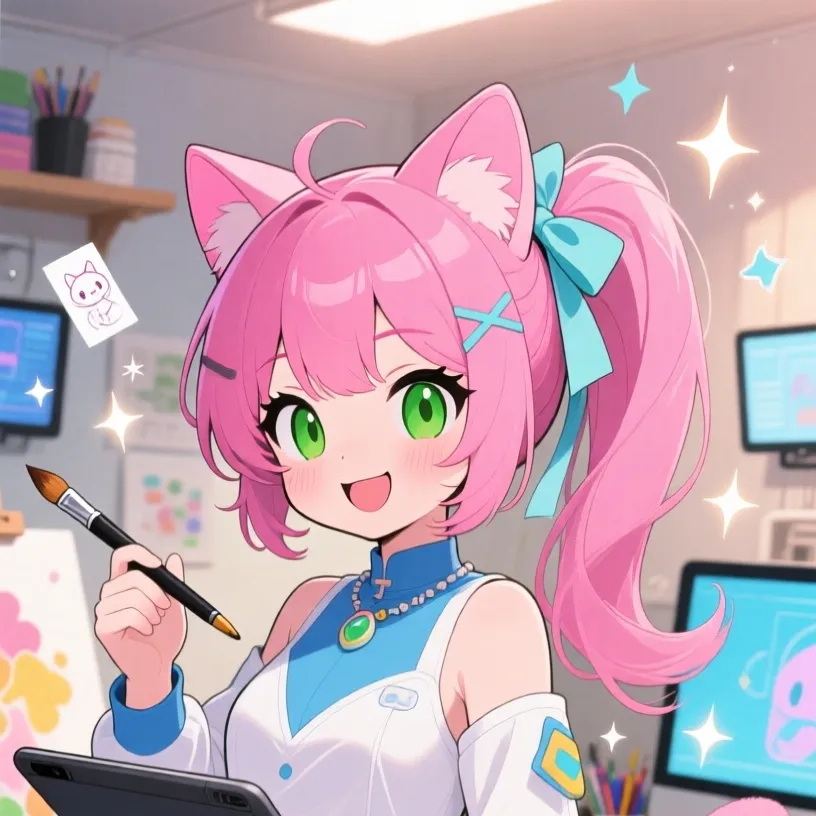 chat with ai character: mewki
