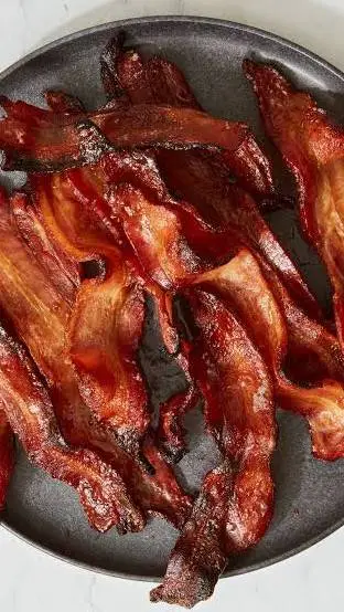 ai character: bacon background