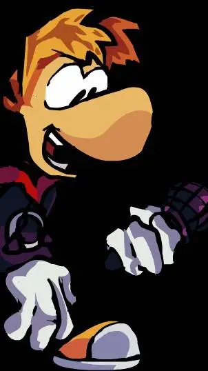 ai character: rayman FNF background