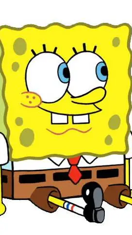 ai character: spongebob new background