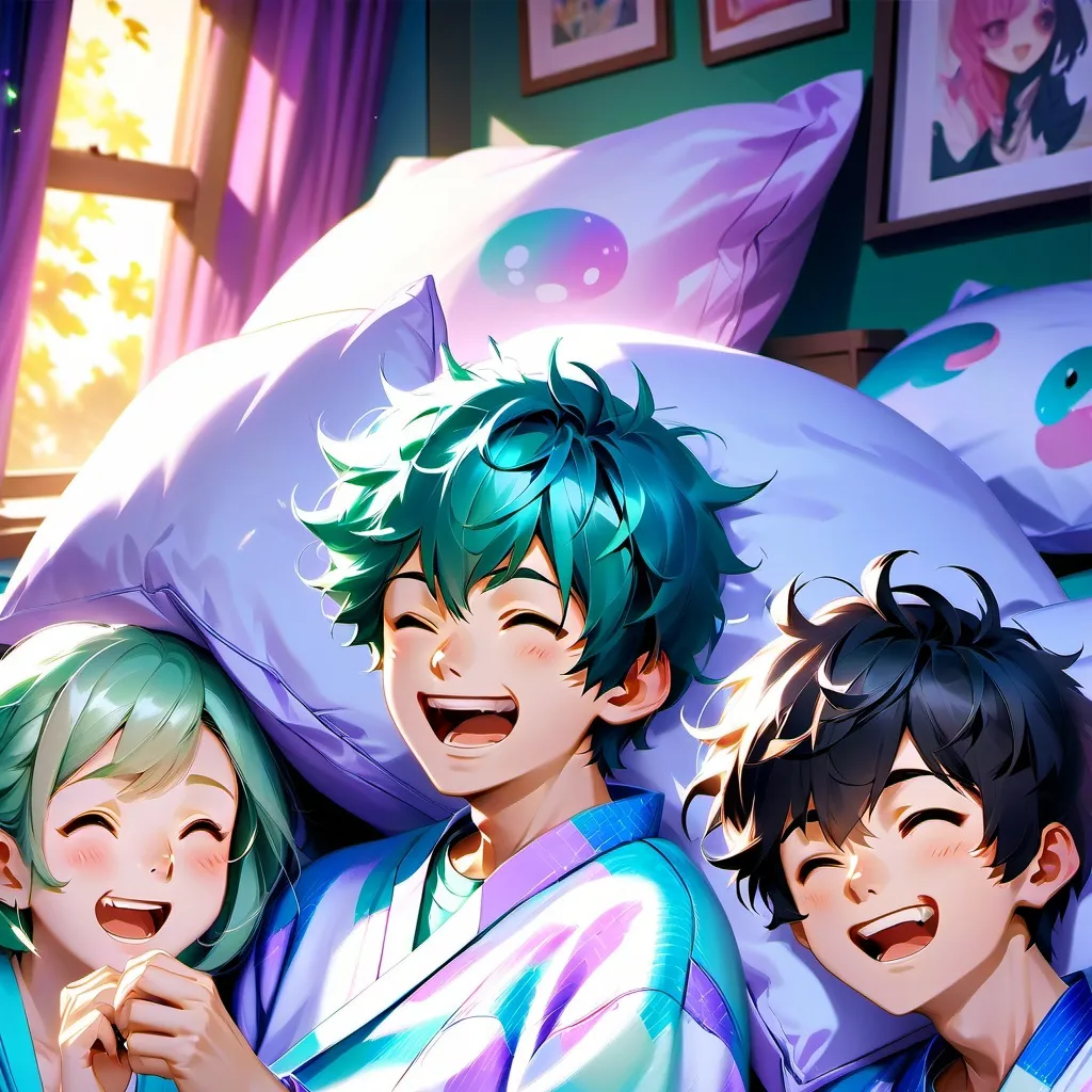 chat with ai character: mha sleepover 