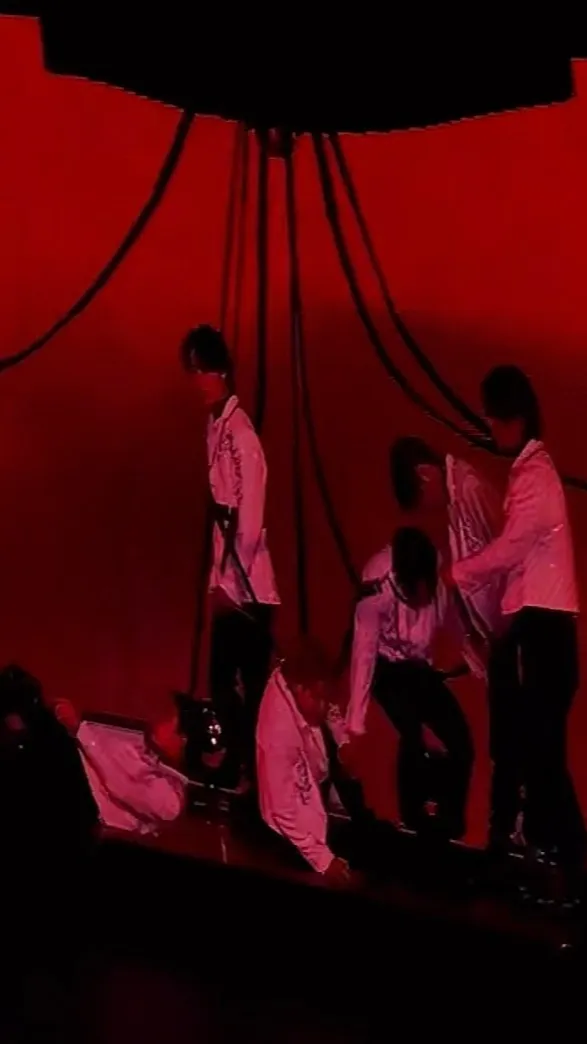 ai character: Red lights skz background