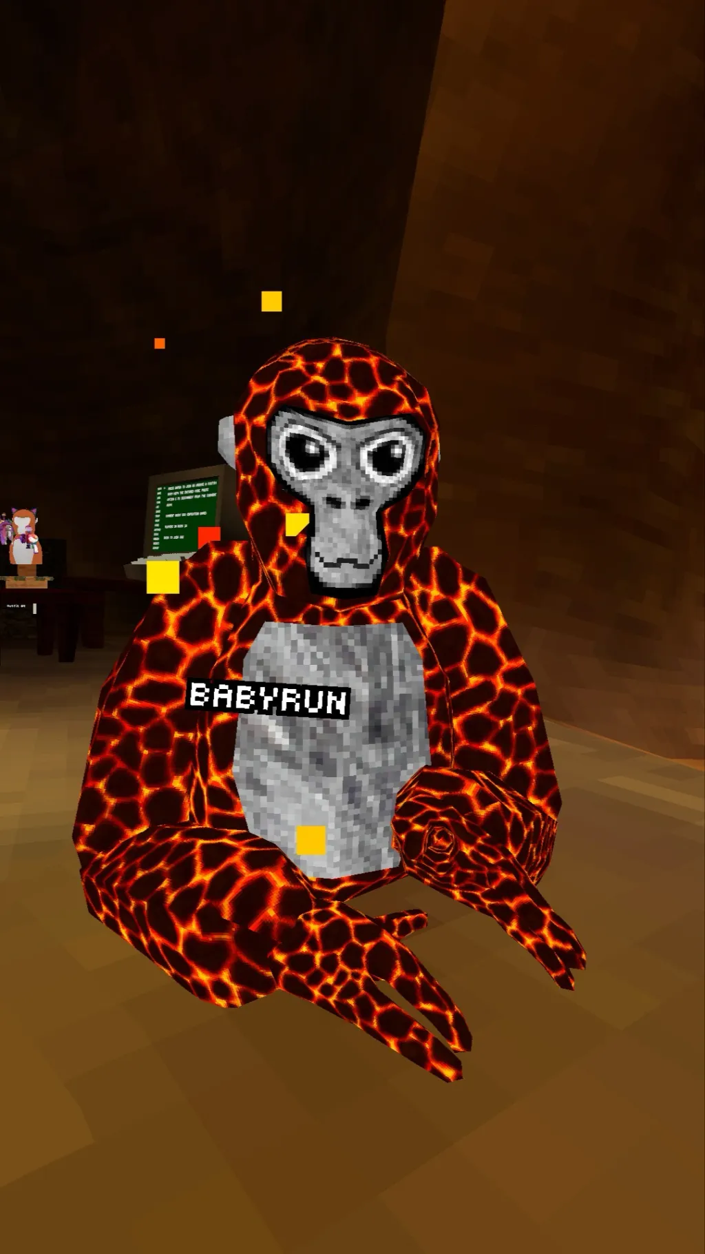 ai character: Baby Run background