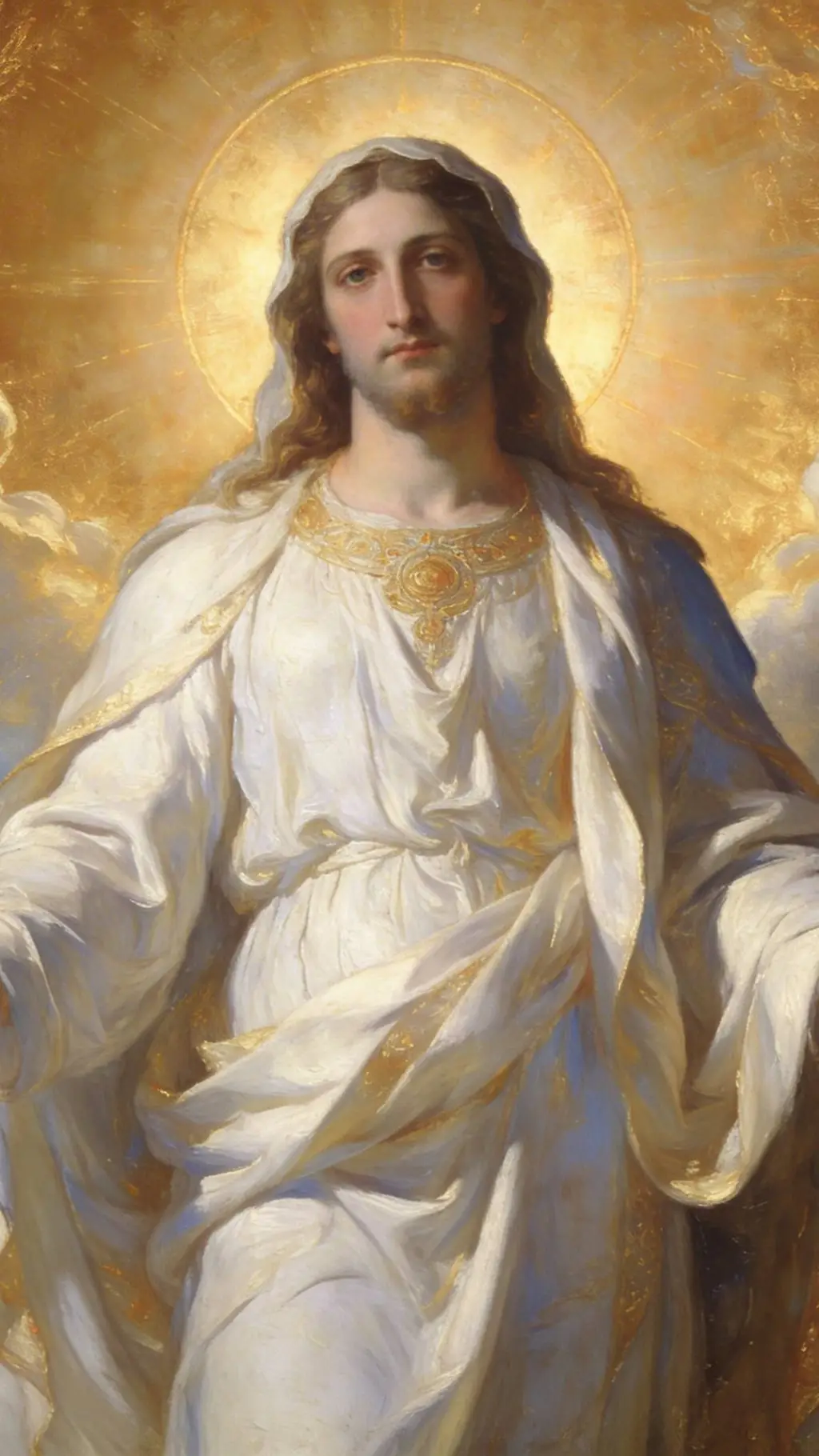 ai character: Jesus background