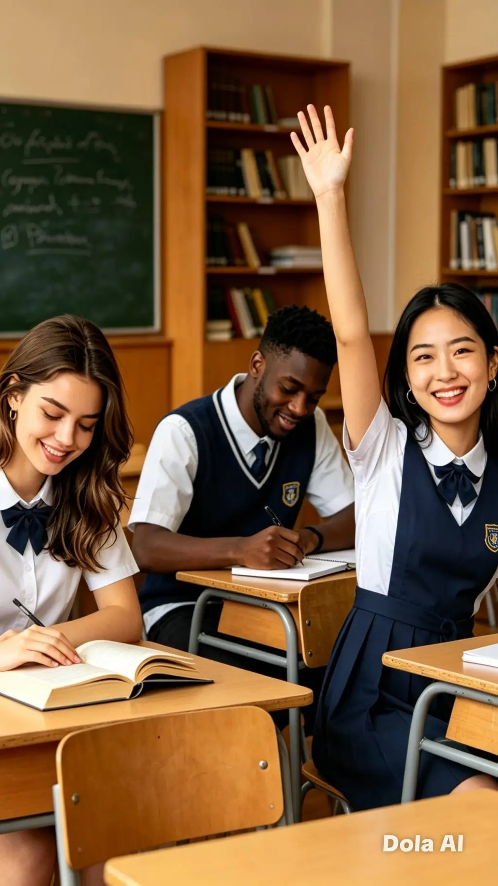 ai character: Foreigners school  background