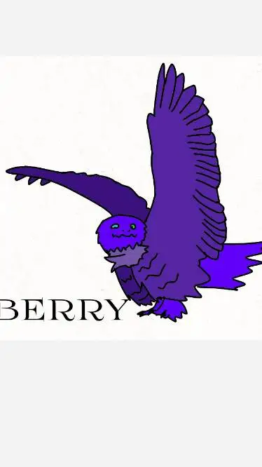 ai character: blueberry the owl  background
