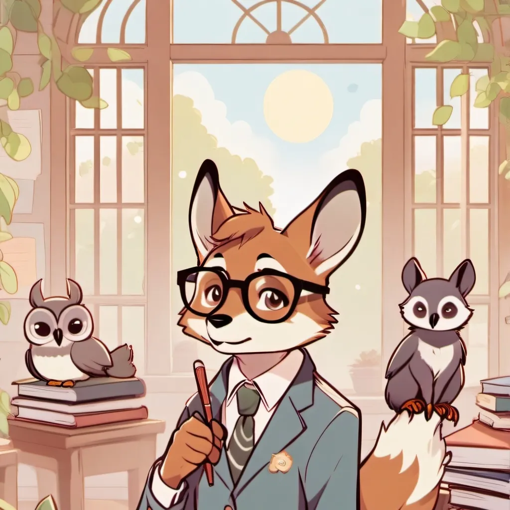 chat with ai character: animal school. 