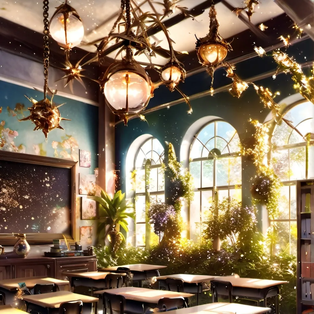 chat with ai character: classroom
