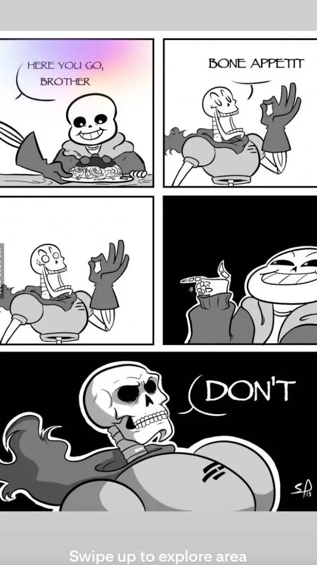 ai character: papyrus and sans background