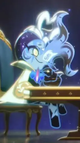 ai character: shadow milk cookie background