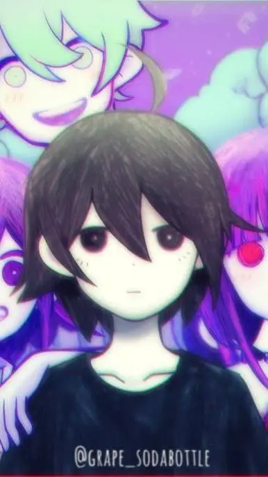 ai character: 🖤🩶Omori🩶🖤 background
