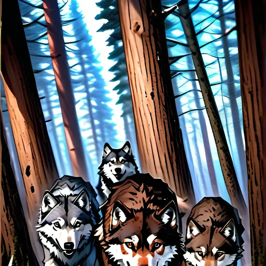 chat with ai character: small wolf pack