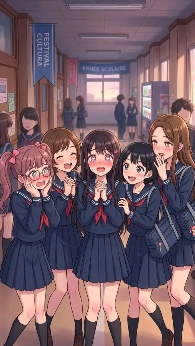 ai character: École de filles  background