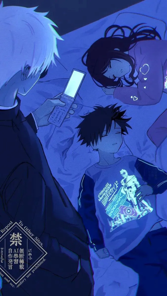 ai character: Tu padre Gojo… background