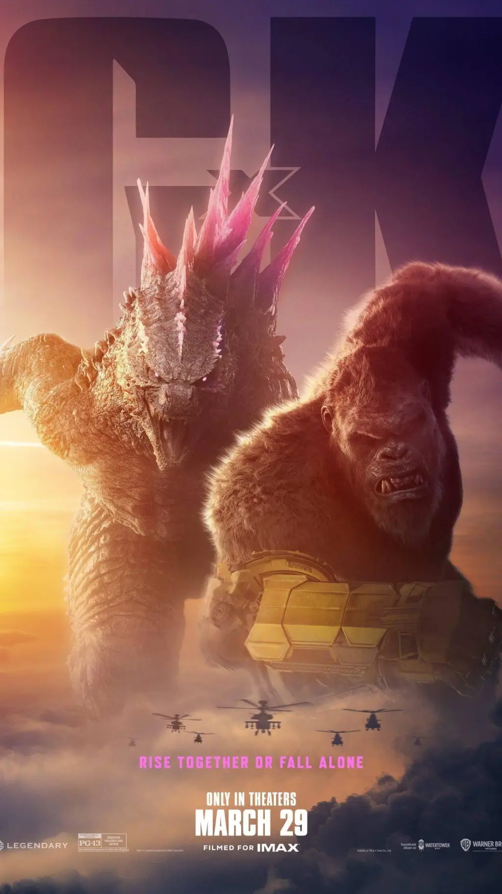 ai character: Godzilla X Kong background
