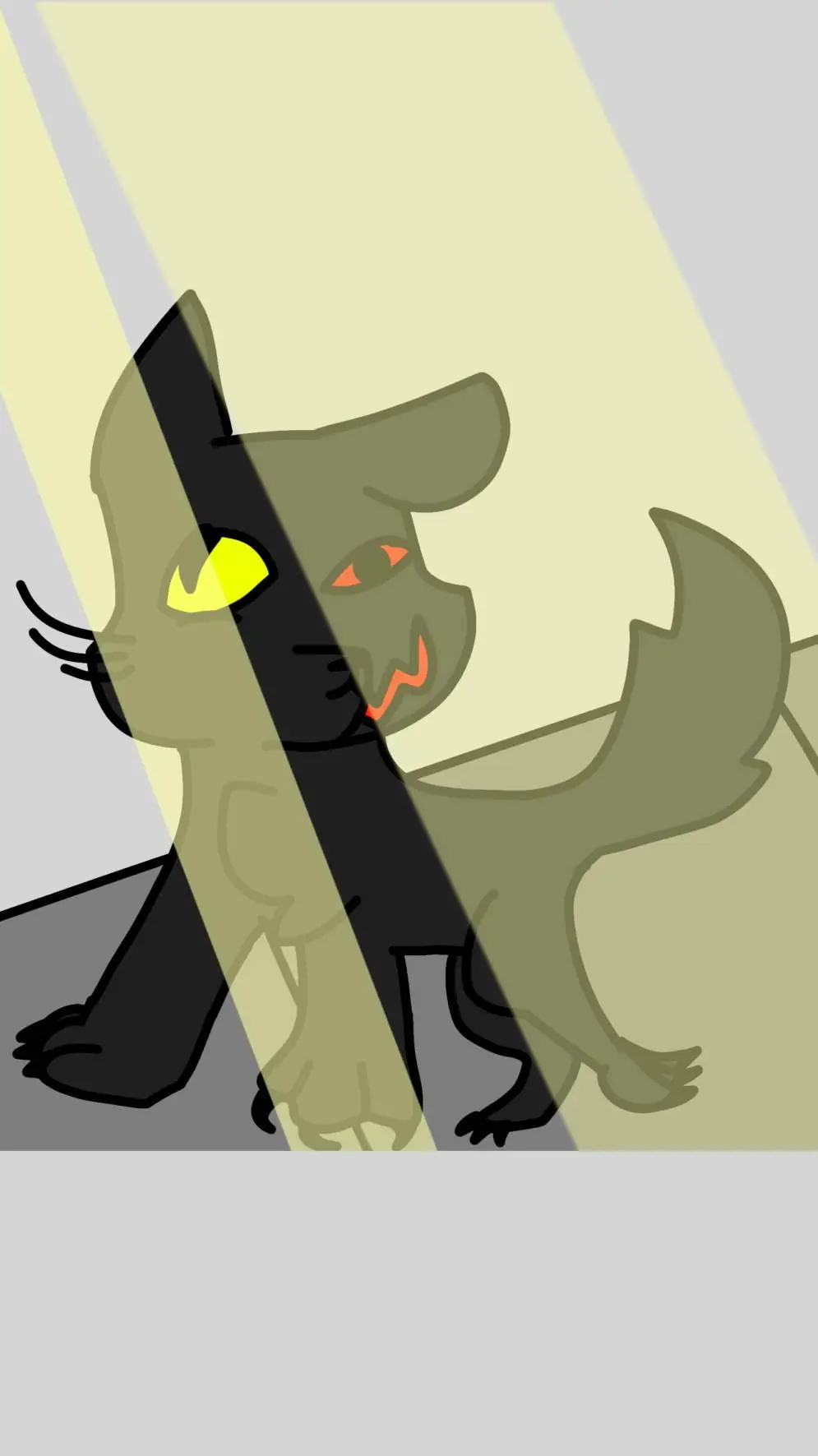 ai character: The black cat background