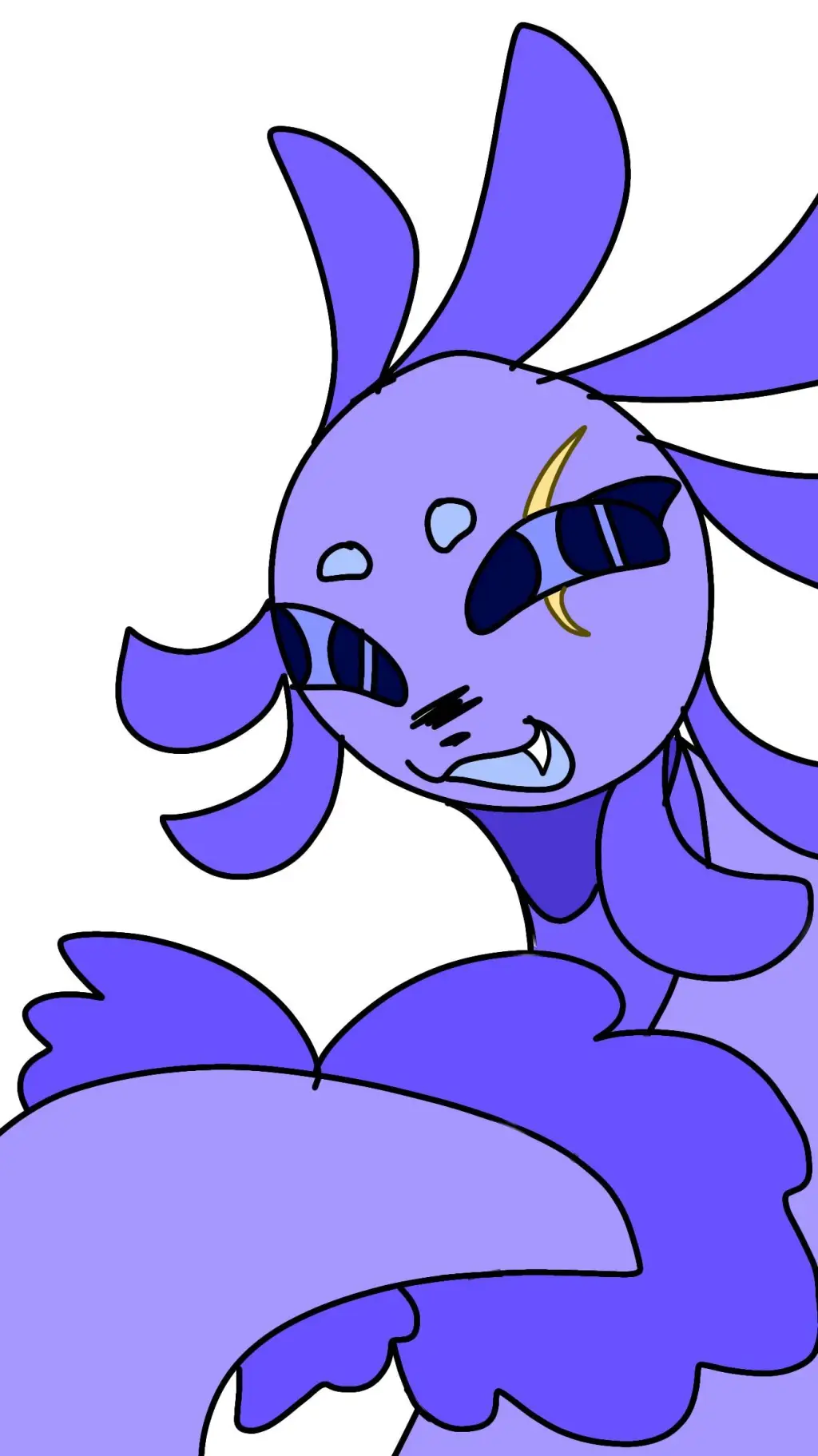 ai character: Lavender background