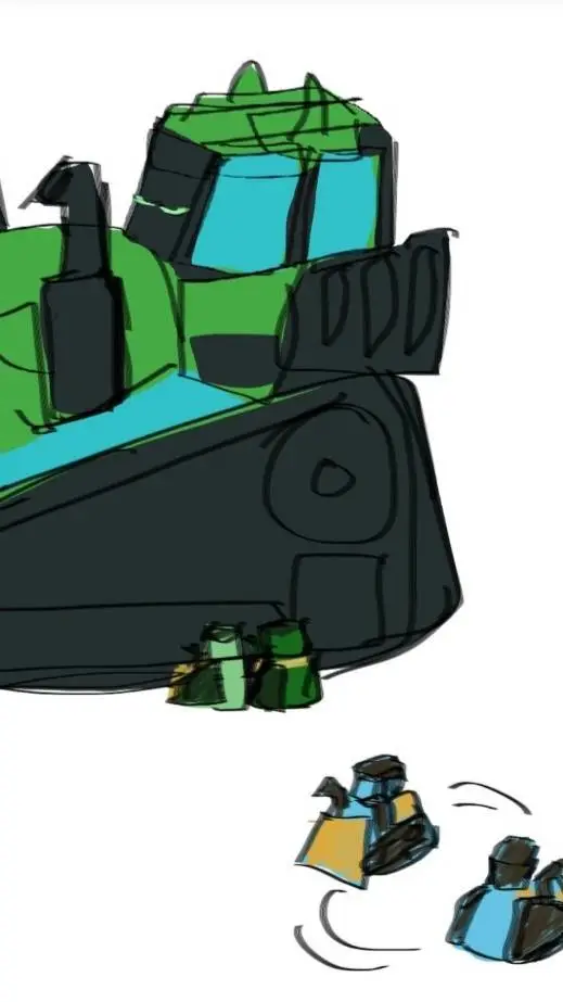 ai character: Buster G + Mini Gs background