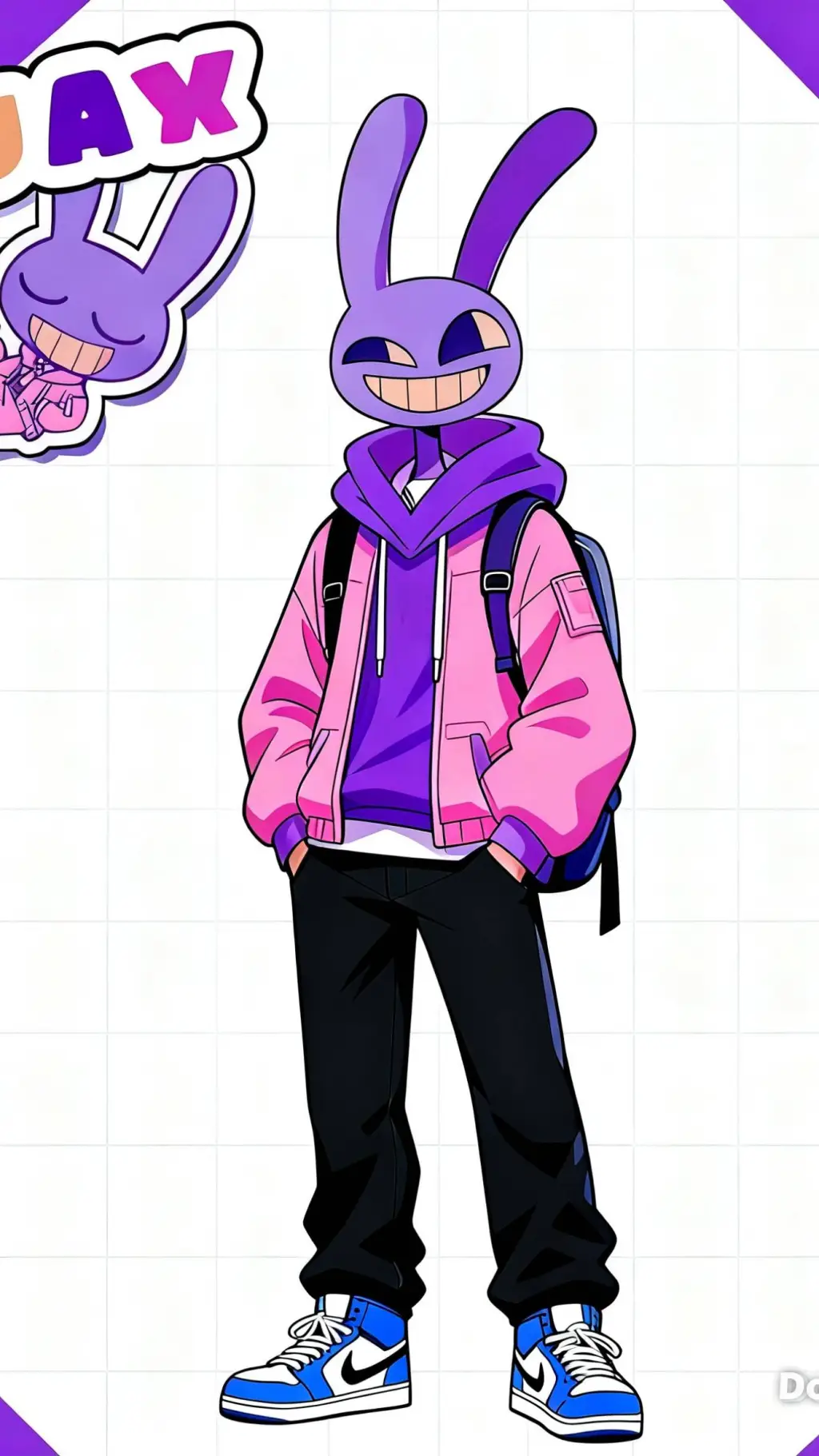 ai character: jax  background