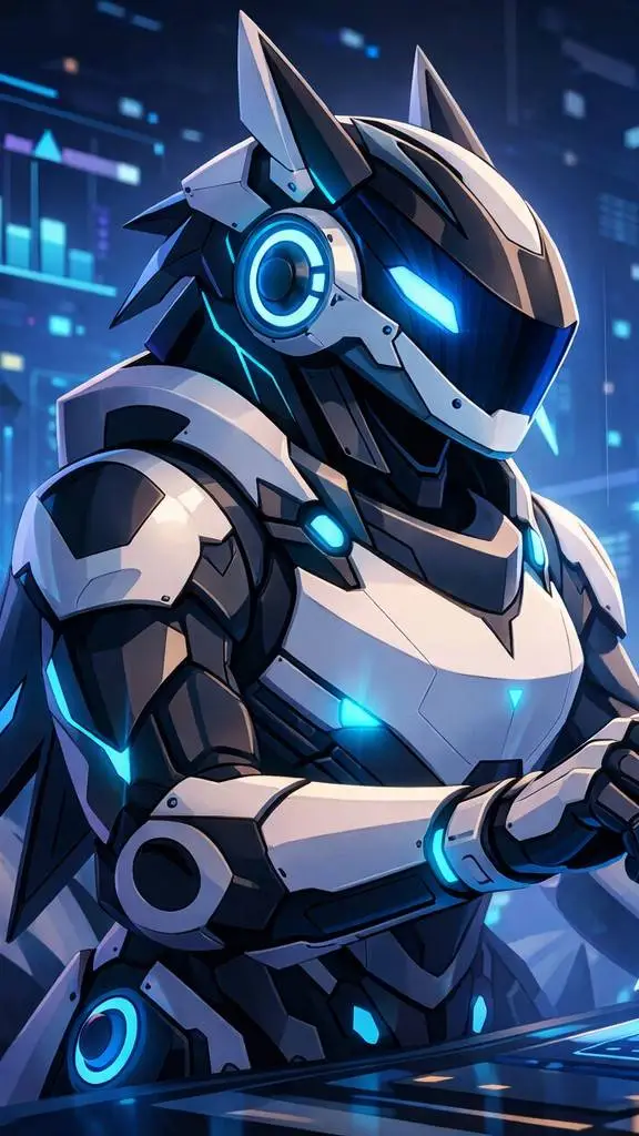 ai character: protogen background