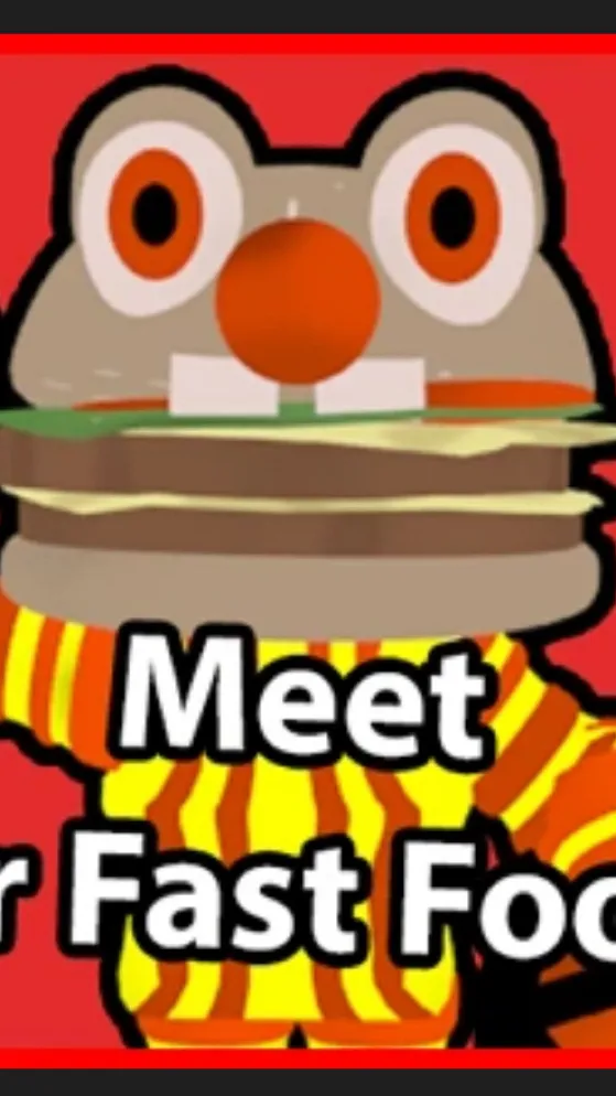 ai character: Mr fast food background