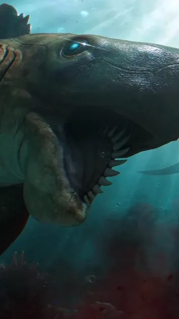 ai character: Helicoprion  background