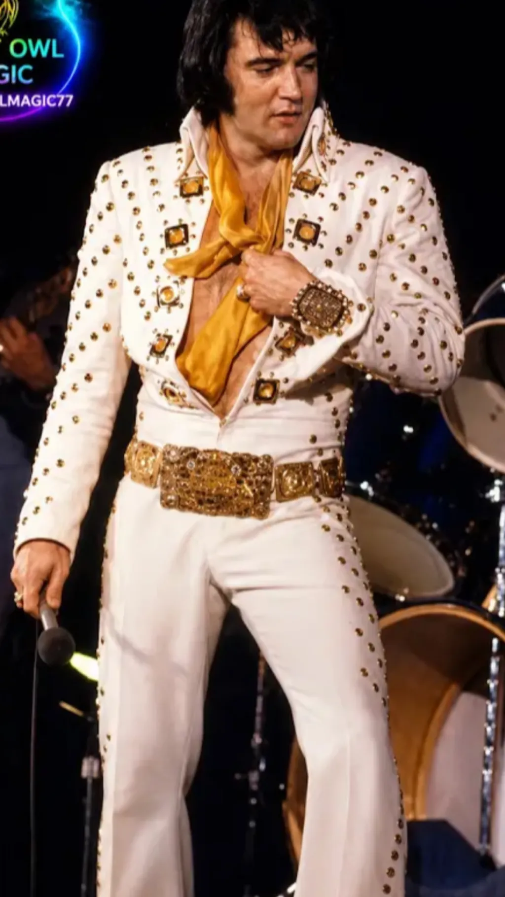 ai character: Elvis  background