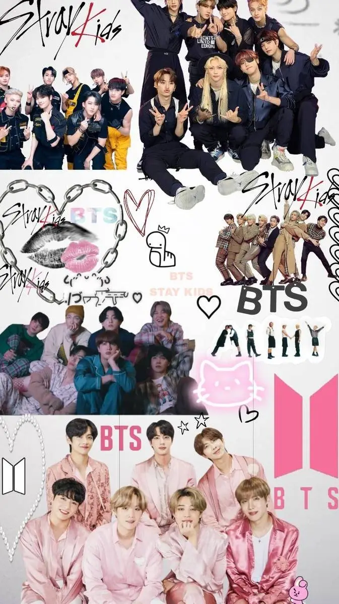 ai character: BTS x SKZ  background