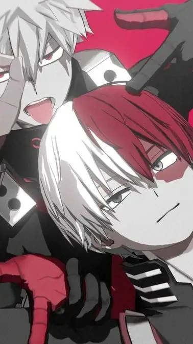 ai character: Shoto et Bakugo  background