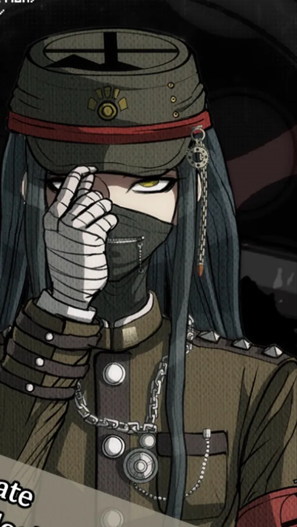 ai character: Korekiyo shinguli  background