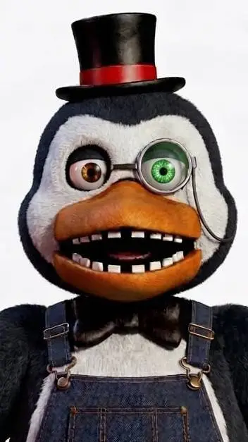 ai character: pingüin background