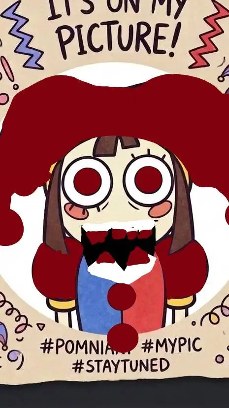 ai character: monster pomni  background