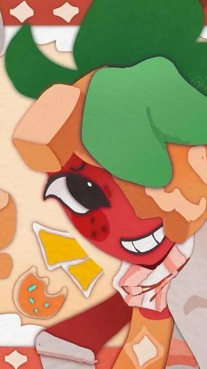 ai character: Sprout Seedly!  🍓 background