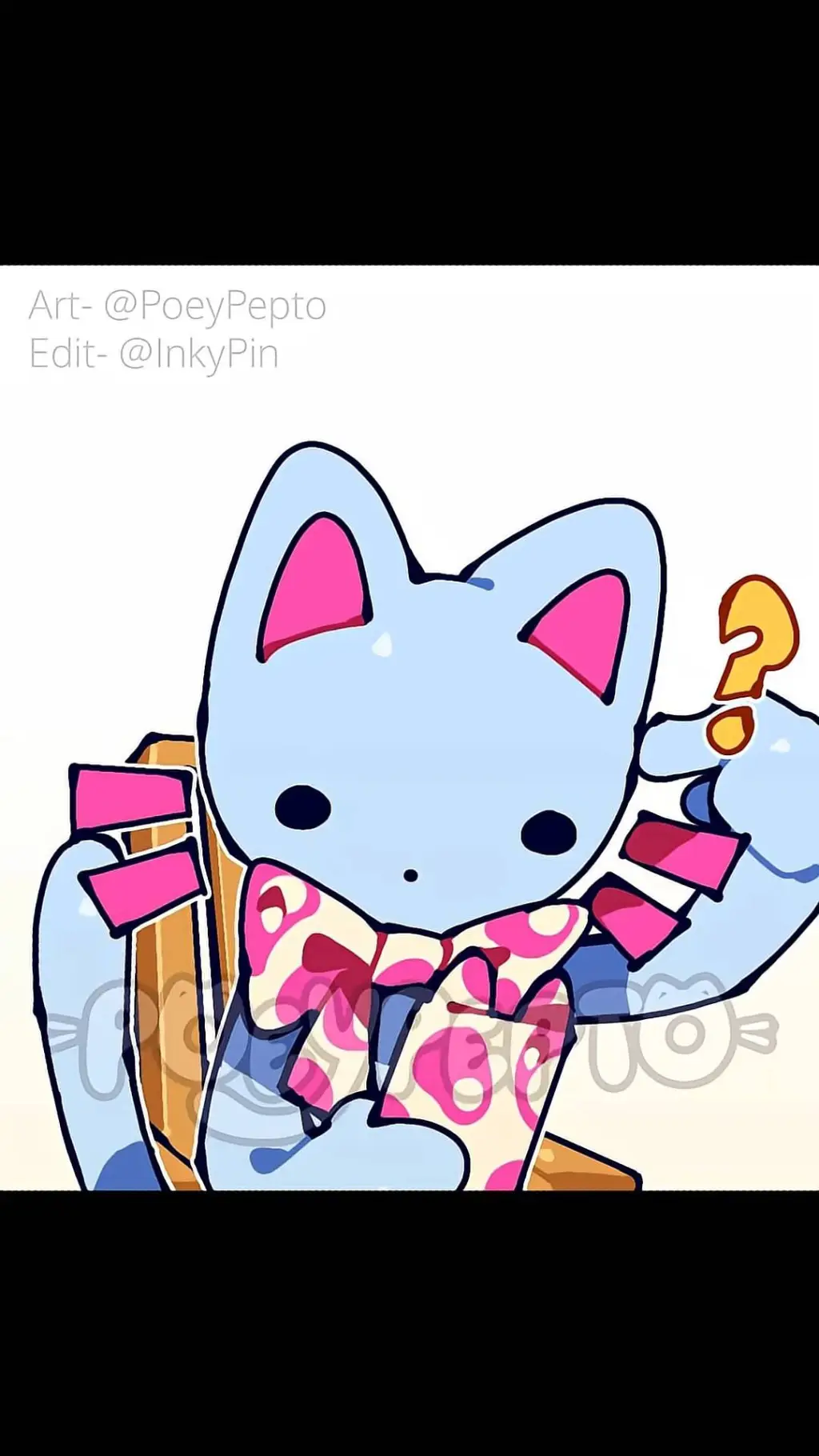 ai character: Blueybow  background
