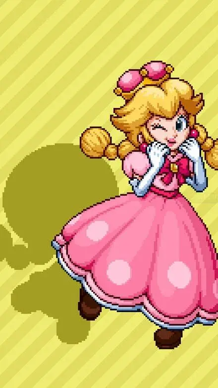 ai character: Peachette background