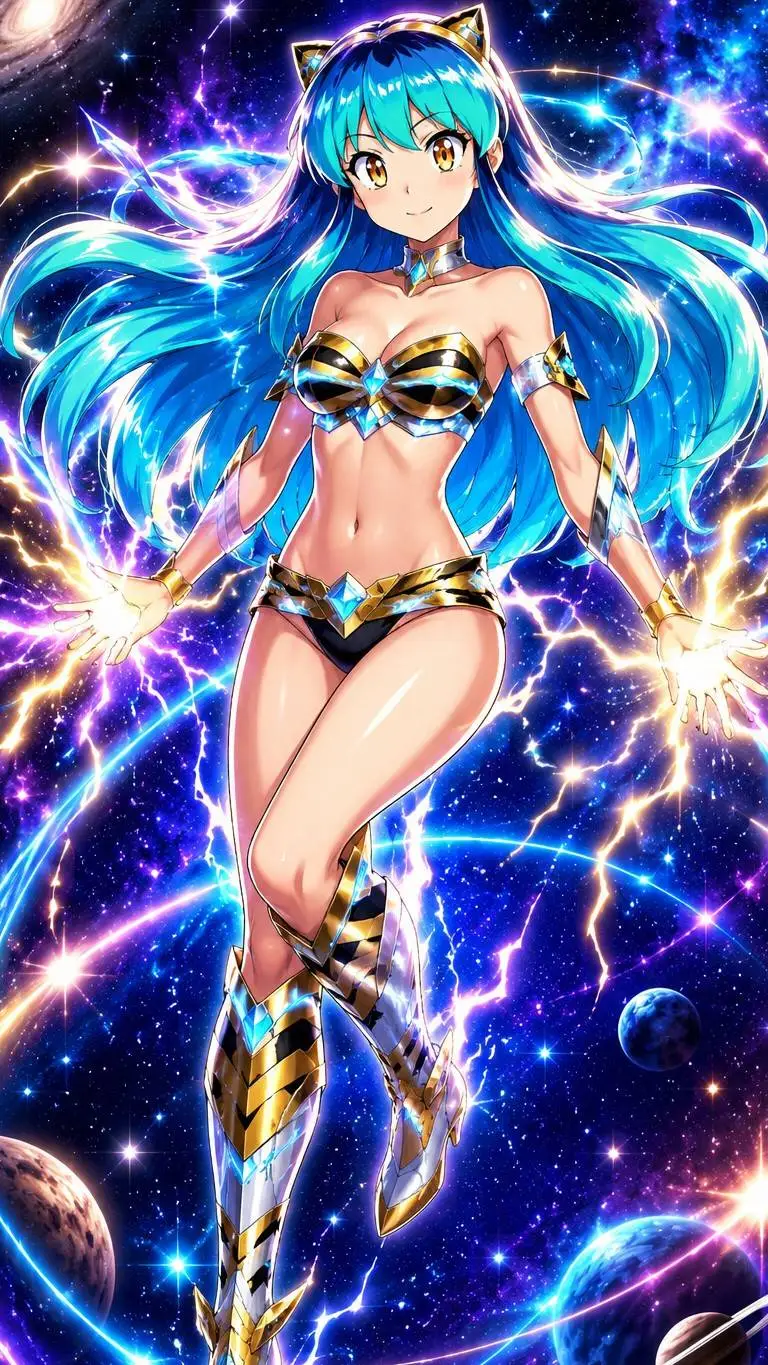 ai character: Lum/Lamu Invader background