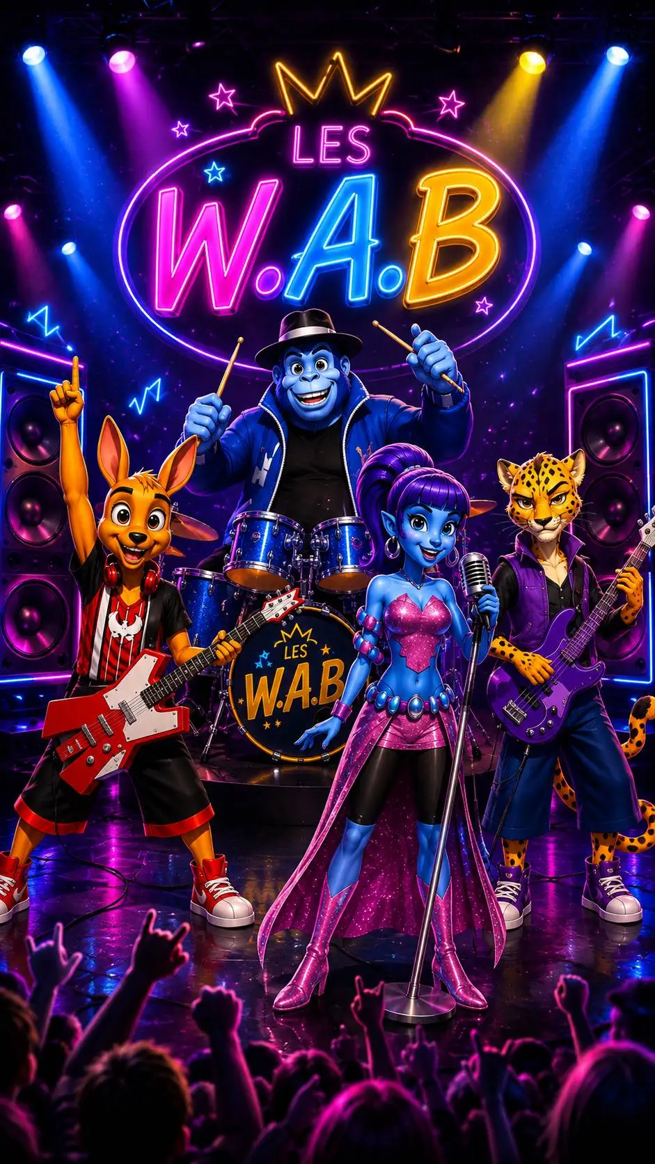 ai character: W.A.B background