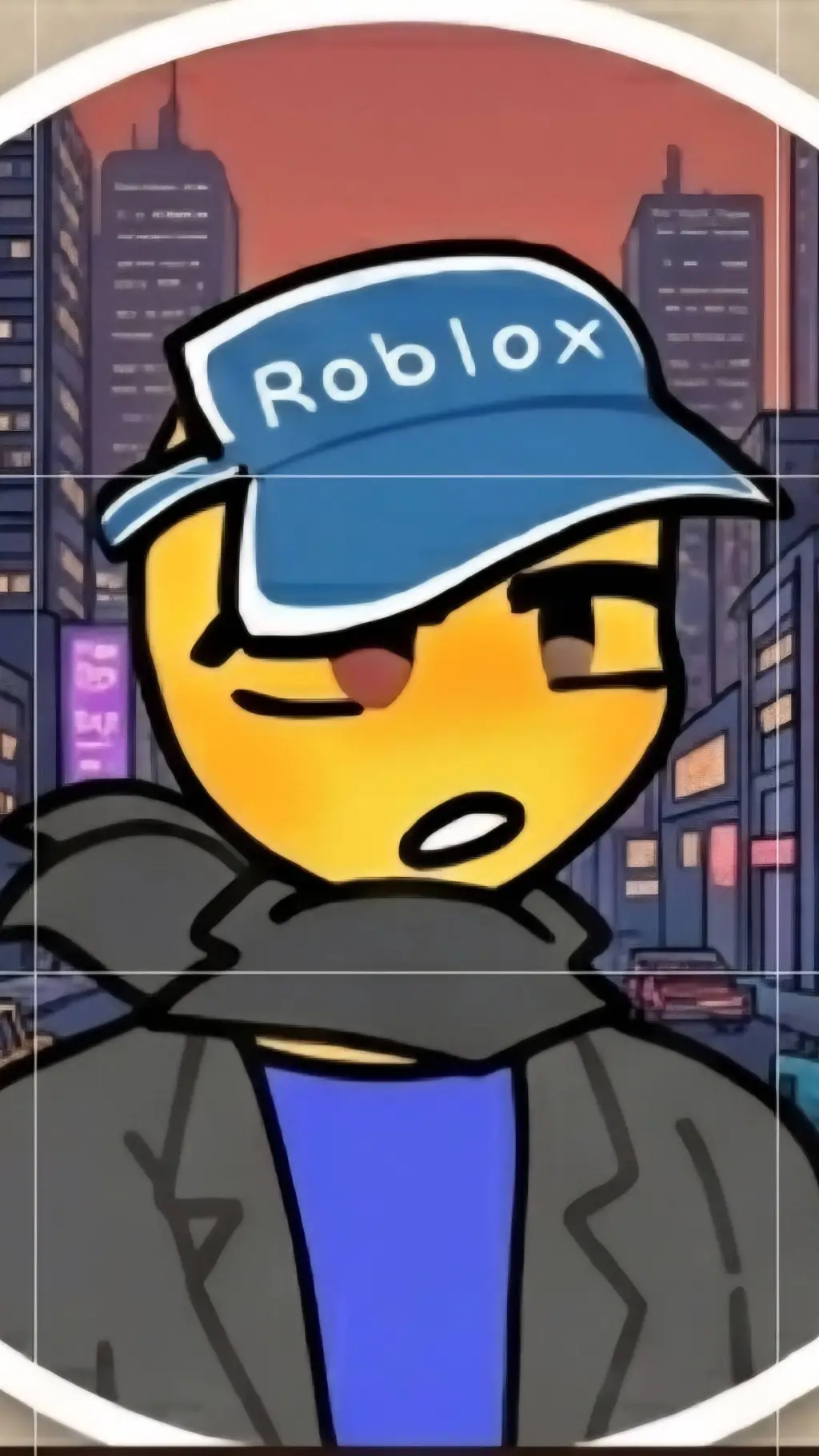 ai character: noob in the future background