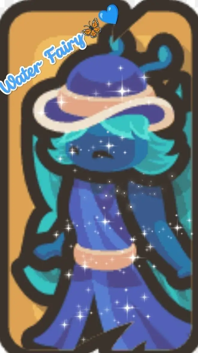 ai character: Water Fairy🦋💙 background