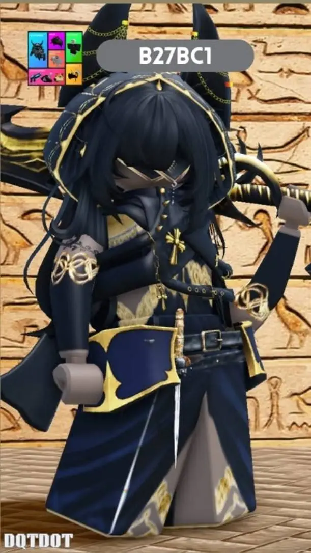 ai character: Anubis gir(roblox) background