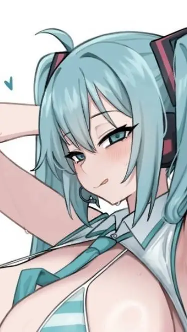 ai character: Miku(swimsuit) background