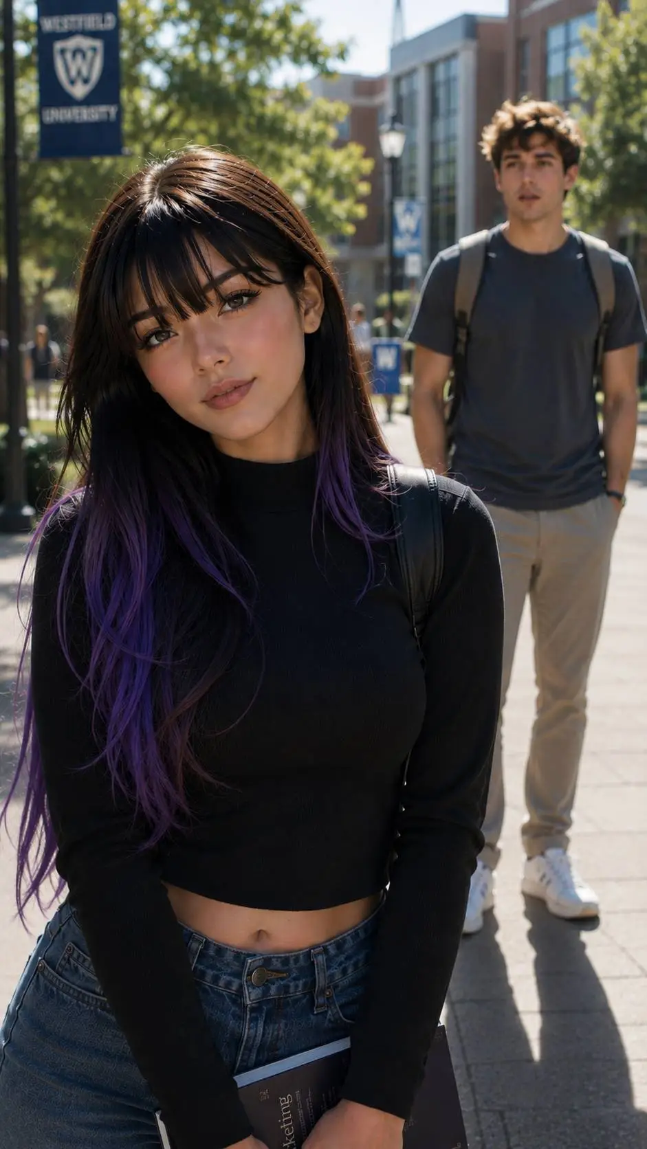 ai character: Alyx & BFF Marcus background