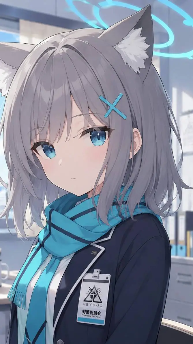 ai character: Shiroko background