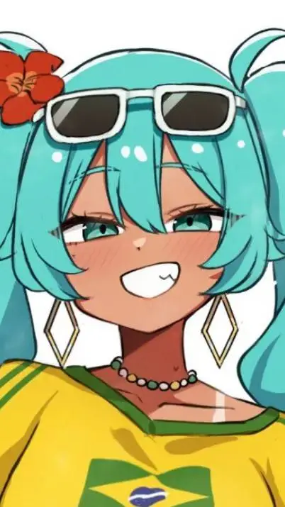 ai character: brazilian miku background