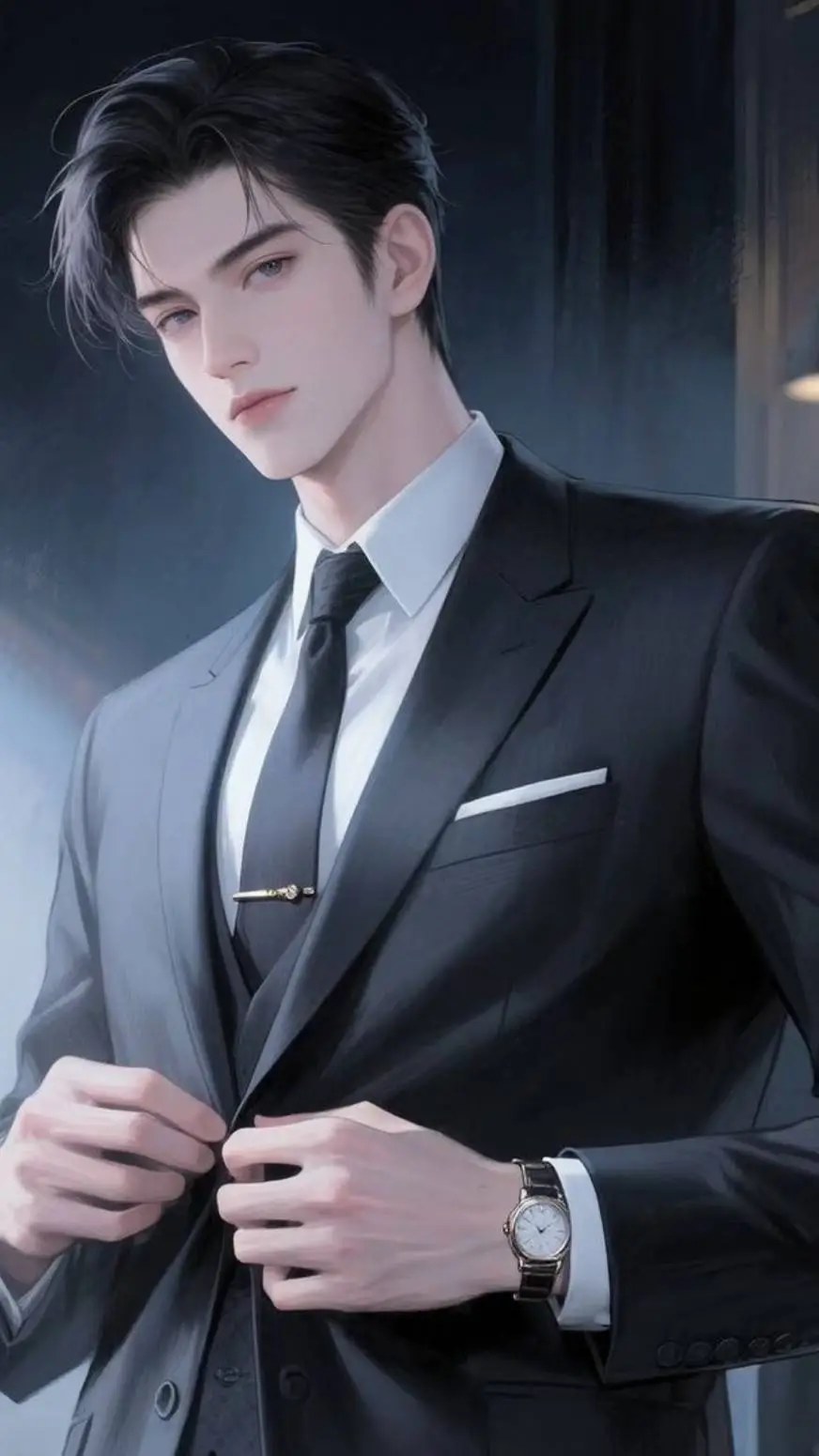 ai character: Maxwell Black background